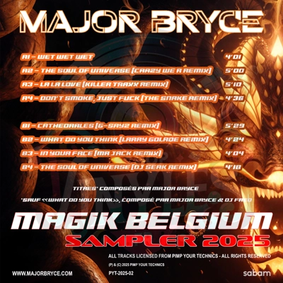 Major Bryce - MAGIK BELGIUM 2025 (VINYLE SAMPLER)