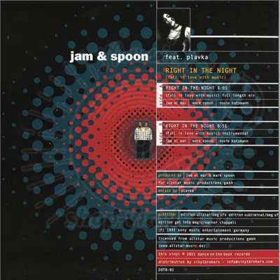 JAM & SPOON feat. PLAVKA - Right In The Night