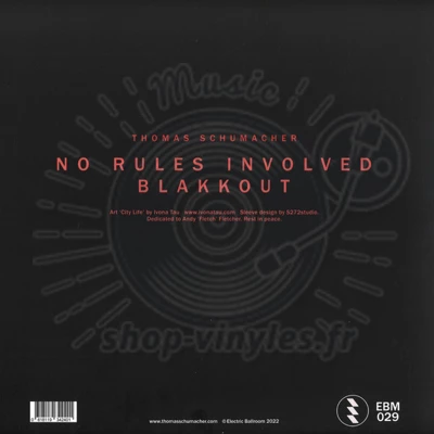 Thomas Schumacher - No Rules Involved / Blackout